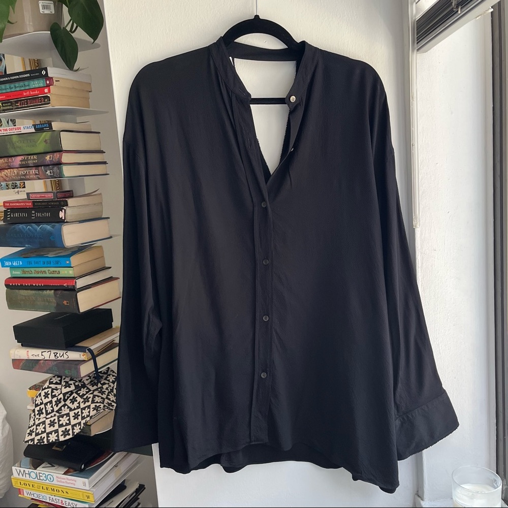 {Helmut Lang} Button Up Top - image 1